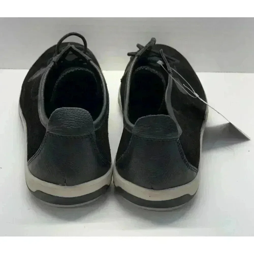Andrew Fezza Men's Sz 8.5 Zac Oxford Suede Shoes with Leather Trim Black Display